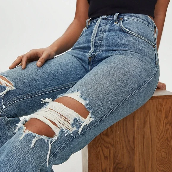 Agolde Lana Jean in Backdrop - Picture 4 of 13